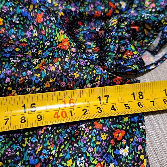 Cynthia Rowley Tina Silk Floral Ditsy Ruffle Mini Dress Size 8 Multi-Color NWT - Picture 8 of 16